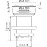 Донный клапан WASSERKRAFT A246