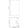 Душевая перегородка WASSERKRAFT ABENS 20W40 120 см, профиль черный