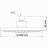 Душевой комплект 200 мм WASSERKRAFT A12429