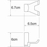 Крючок WASSERKRAFT LEINE K-5023D
