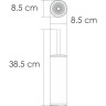 Щетка для унитаза напольная WASSERKRAFT K-1027GUN METAL K-1027GM