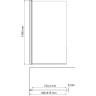 Шторка на ванну WASSERKRAFT BERKEL 48P01-80LM
