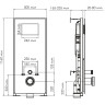 Система инсталляции для унитазов WASSERKRAFT ABENS 20TLT.010.ME.WH.CH04