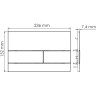 Система инсталляции для унитазов WASSERKRAFT DILL 61TLT.010.ME.PB04