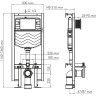 Система инсталляции для унитазов WASSERKRAFT VILS 56TLT.010.ME.PG04
