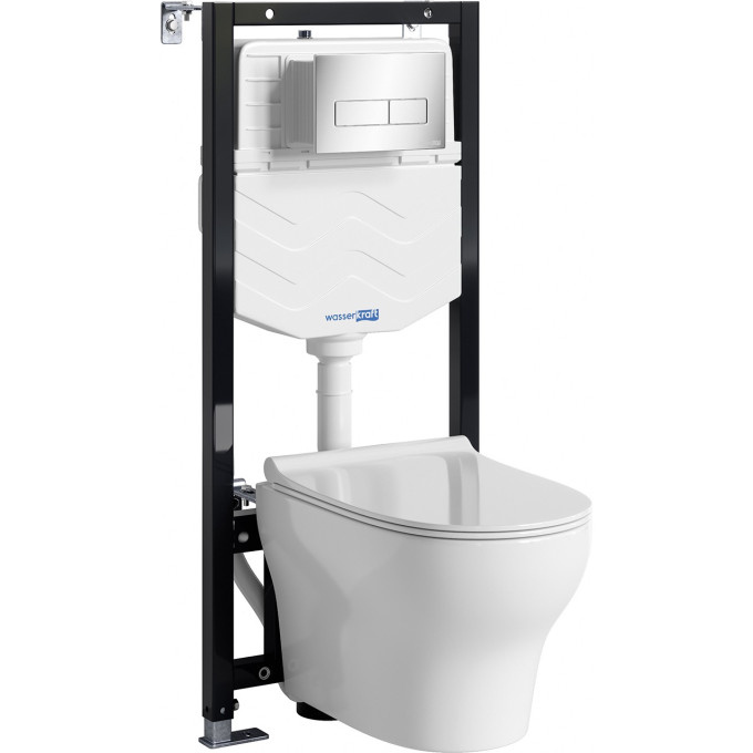 Система инсталяции с унитазом WASSERKRAFT ALLER 10TLT.010.ME.CH03.H001