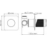 Смеситель для душа WASSERKRAFT PAAR 8851