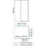 Уголок душевой WASSERKRAFT AULA 11P15 110х90 см, хром