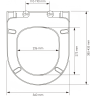 Унитаз с крышкой WASSERKRAFT MINDEL 2 в 1 H002.E034