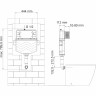 Встраиваемый смывной бачок WASSERKRAFT ALLER 10TLT.031.ME.MB01